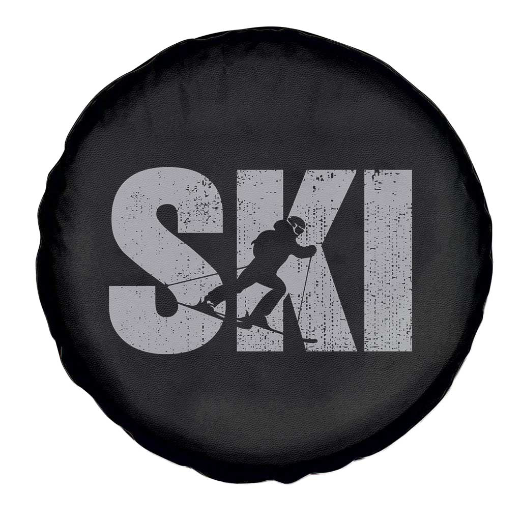 Cool Distressed Skiing Spare Tire Cover for Skiers TS10 Print Your Wear
