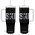 Cool Distressed Skiing Tumbler With Handle for Skiers TS10 One Size: 40 oz Black Print Your Wear