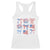 Coquette 4th Of July Racerback Tank Top Patriotic Bow American Flag TS10 White Print Your Wear