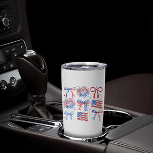 Coquette 4th Of July Tumbler Cup Patriotic Bow American Flag TS10 Print Your Wear
