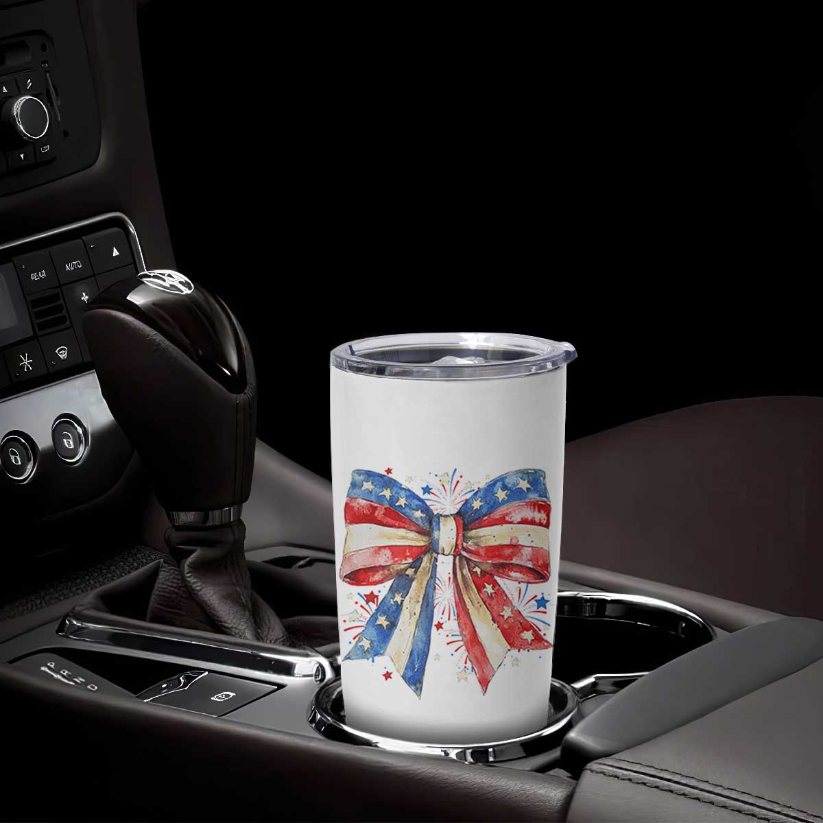 Coquette 4th Of July Tumbler Cup USA Bow American Flag Red White and Blue TS10 Print Your Wear