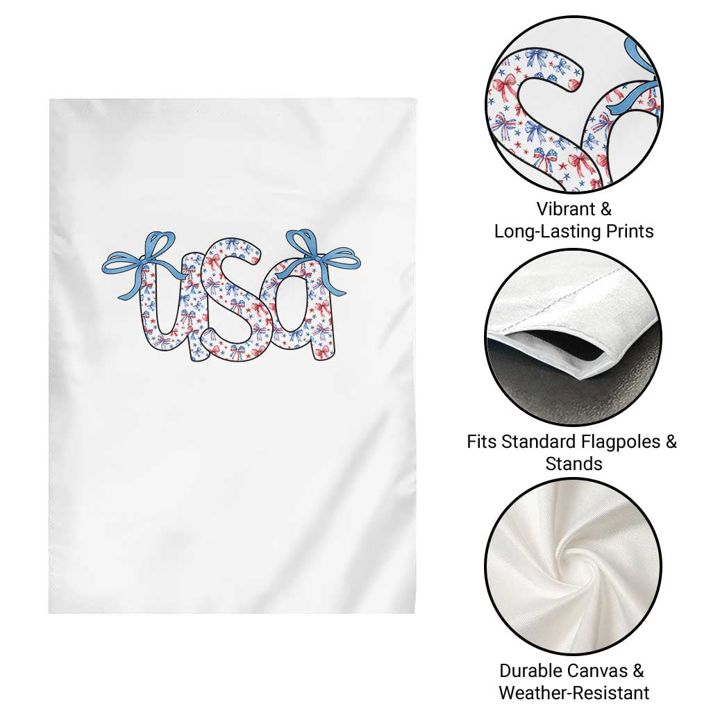 Coquette USA Garden Flag Patriotic American Girl 4th of July TS10 Print Your Wear