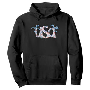 Coquette USA Hoodie Patriotic American Girl 4th of July TS10 Black Print Your Wear