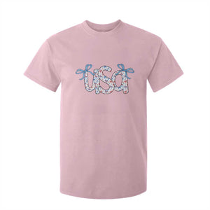 Coquette USA T Shirt For Kid Patriotic American Girl 4th of July TS10 Light Pink Print Your Wear