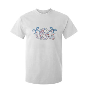 Coquette USA T Shirt For Kid Patriotic American Girl 4th of July TS10 White Print Your Wear