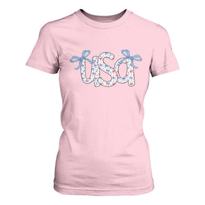 Coquette USA T Shirt For Women Patriotic American Girl 4th of July TS10 Light Pink Print Your Wear