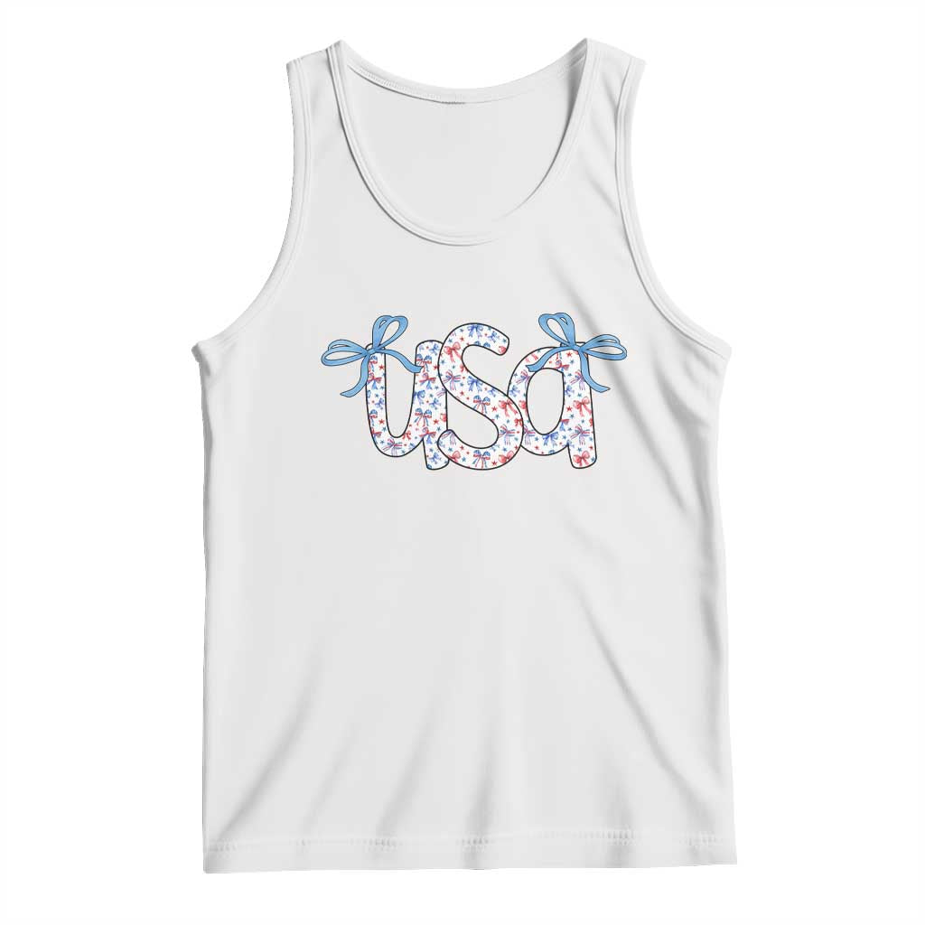 Coquette USA Tank Top Patriotic American Girl 4th of July TS10 White Print Your Wear