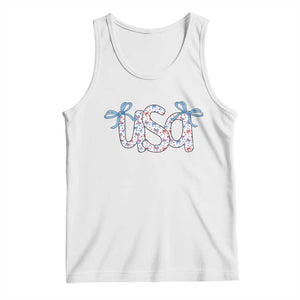 Coquette USA Tank Top Patriotic American Girl 4th of July TS10 White Print Your Wear