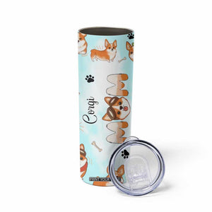 Corgi Dog Mom Skinny Tumbler Funny Dog Lover Mothers Day Gifts TB10 Print Your Wear