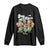 Cottagecore Dancing Frogs Long Sleeve Shirt Say Gay Rainbow LGBT Pride Month TS02 Black Print Your Wear