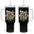 Cottagecore Dancing Frogs Tumbler With Handle Say Gay Rainbow LGBT Pride Month TS02 One Size: 40 oz Black Print Your Wear