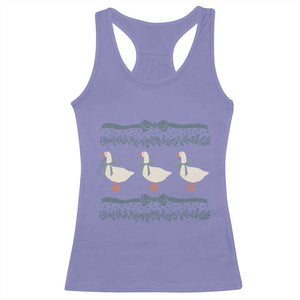 Country Goose 80s Racerback Tank Top 1980s Geese Blue Bowed Mama Goose TS02 Violet Print Your Wear