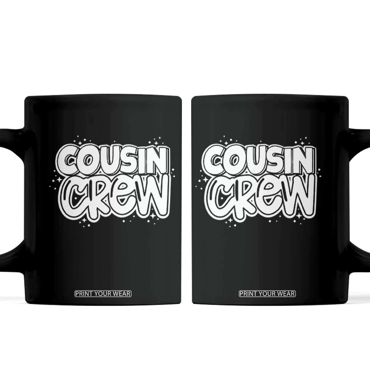 Cousin Crew Coffee Mug Cute Matching Cousins Summer Beach Vacation TS10 Black Print Your Wear