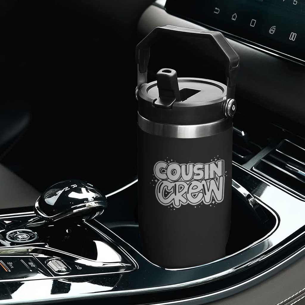 Cousin Crew Flip Straw Tumbler Cute Matching Cousins Summer Beach Vacation TS10 Print Your Wear