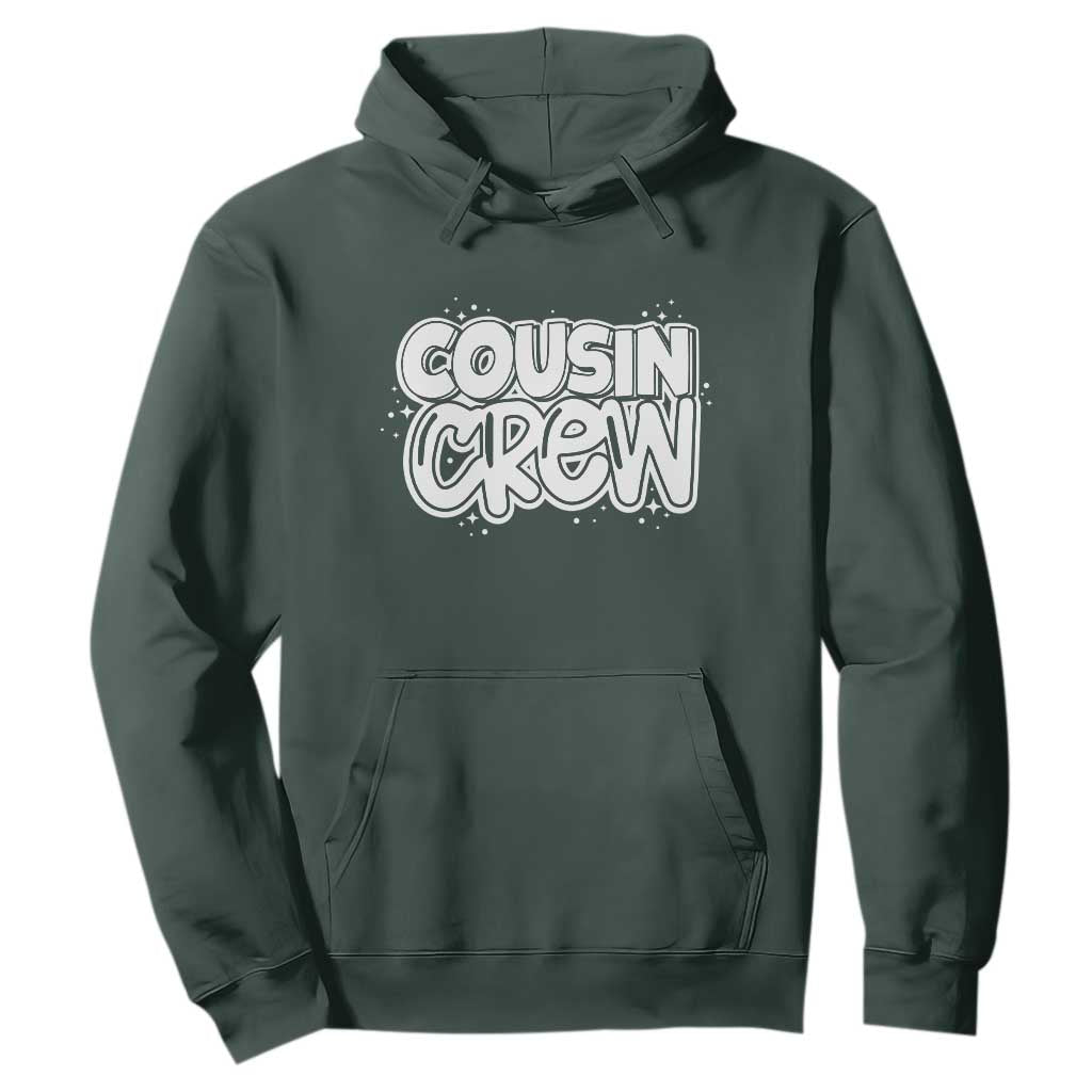 Cousin Crew Hoodie Cute Matching Cousins Summer Beach Vacation TS10 Dark Forest Green Print Your Wear