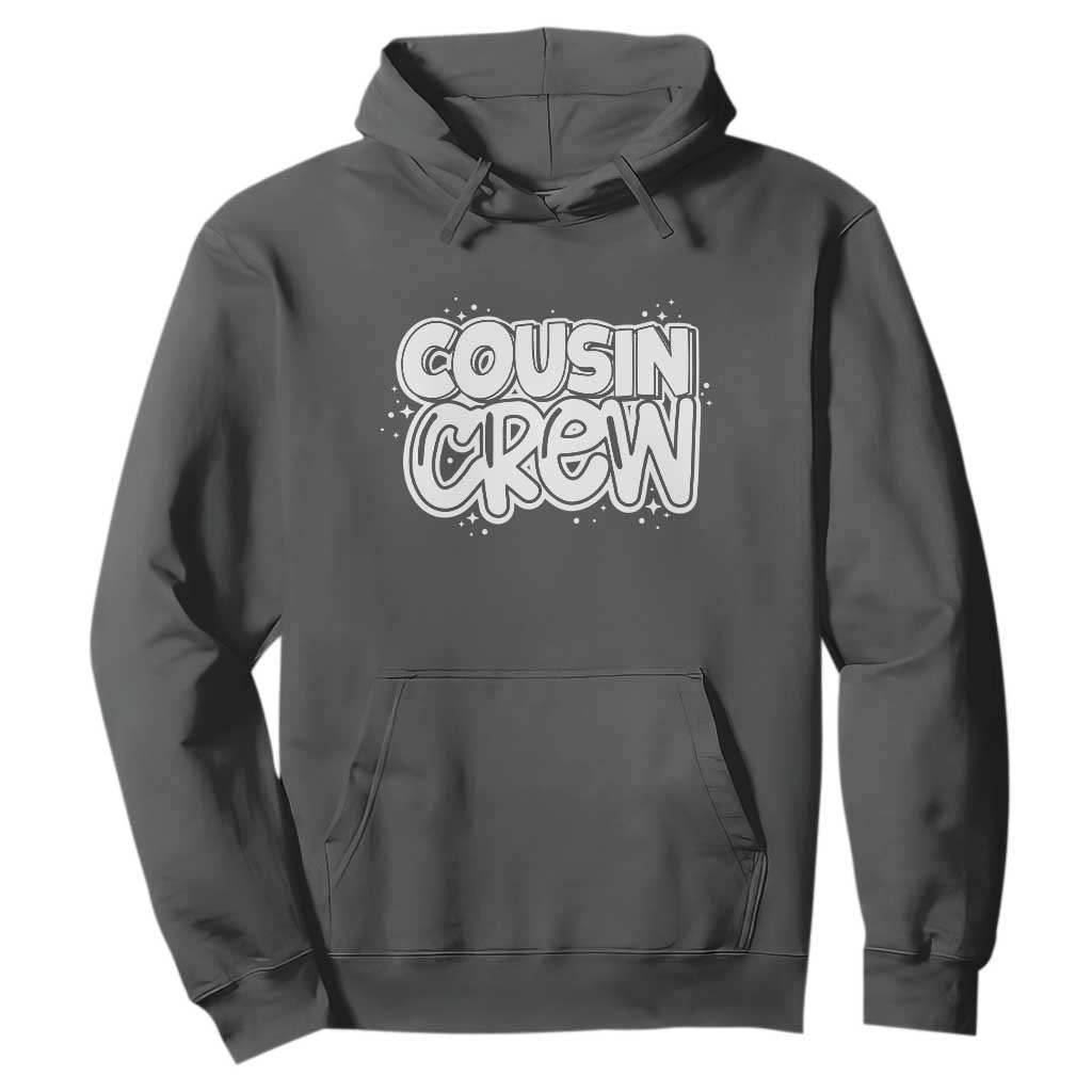 Cousin Crew Hoodie Cute Matching Cousins Summer Beach Vacation TS10 Dark Heather Print Your Wear