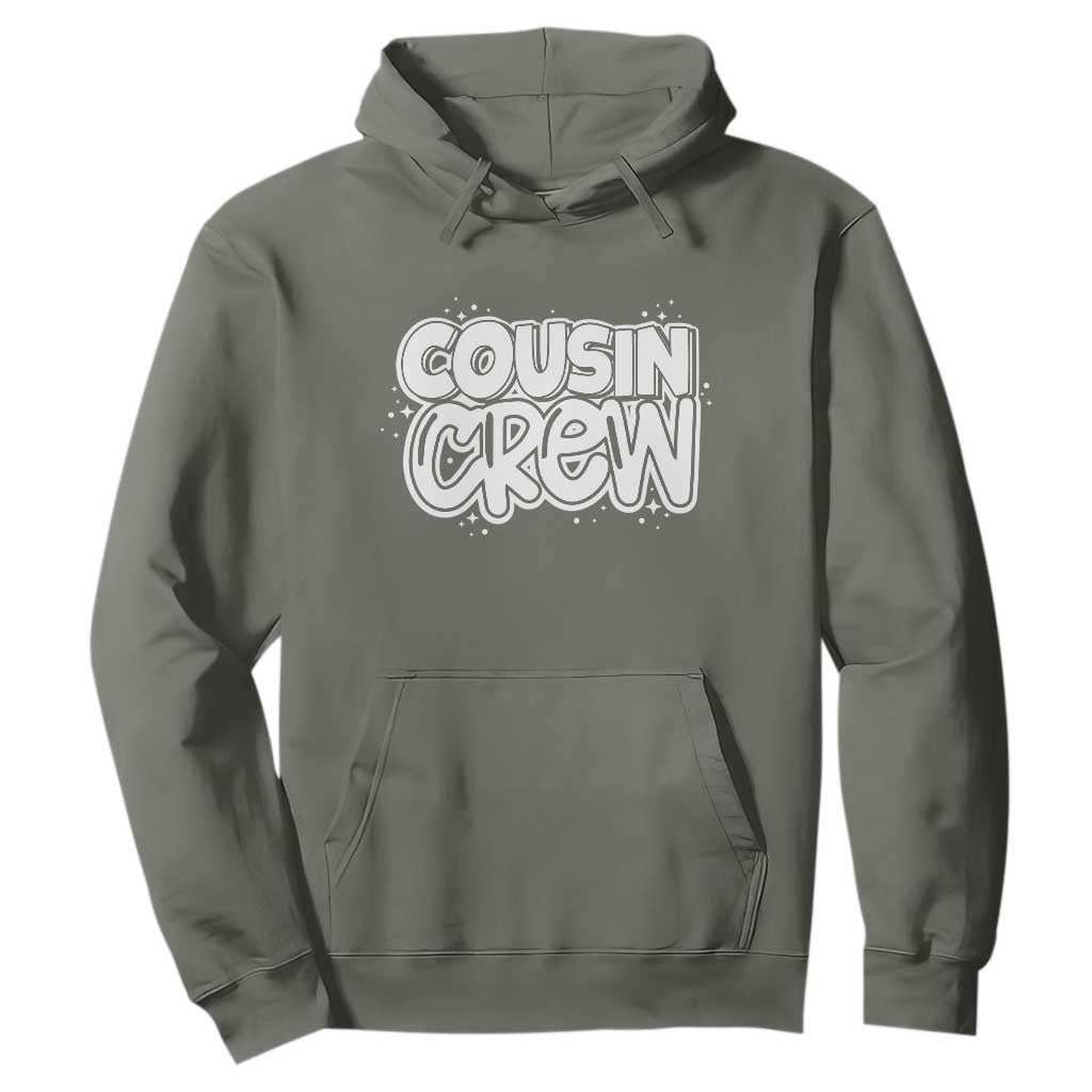 Cousin Crew Hoodie Cute Matching Cousins Summer Beach Vacation TS10 Military Green Print Your Wear