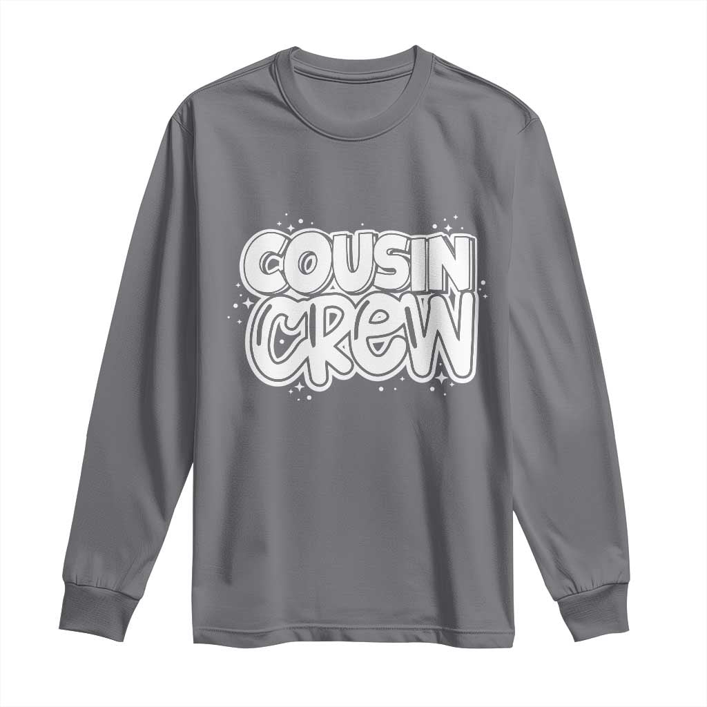 Cousin Crew Long Sleeve Shirt Cute Matching Cousins Summer Beach Vacation TS10 Charcoal Print Your Wear