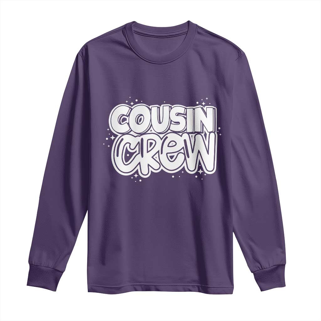 Cousin Crew Long Sleeve Shirt Cute Matching Cousins Summer Beach Vacation TS10 Purple Print Your Wear