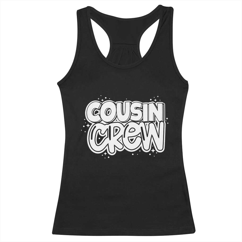 Cousin Crew Racerback Tank Top Cute Matching Cousins Summer Beach Vacation TS10 Black Print Your Wear