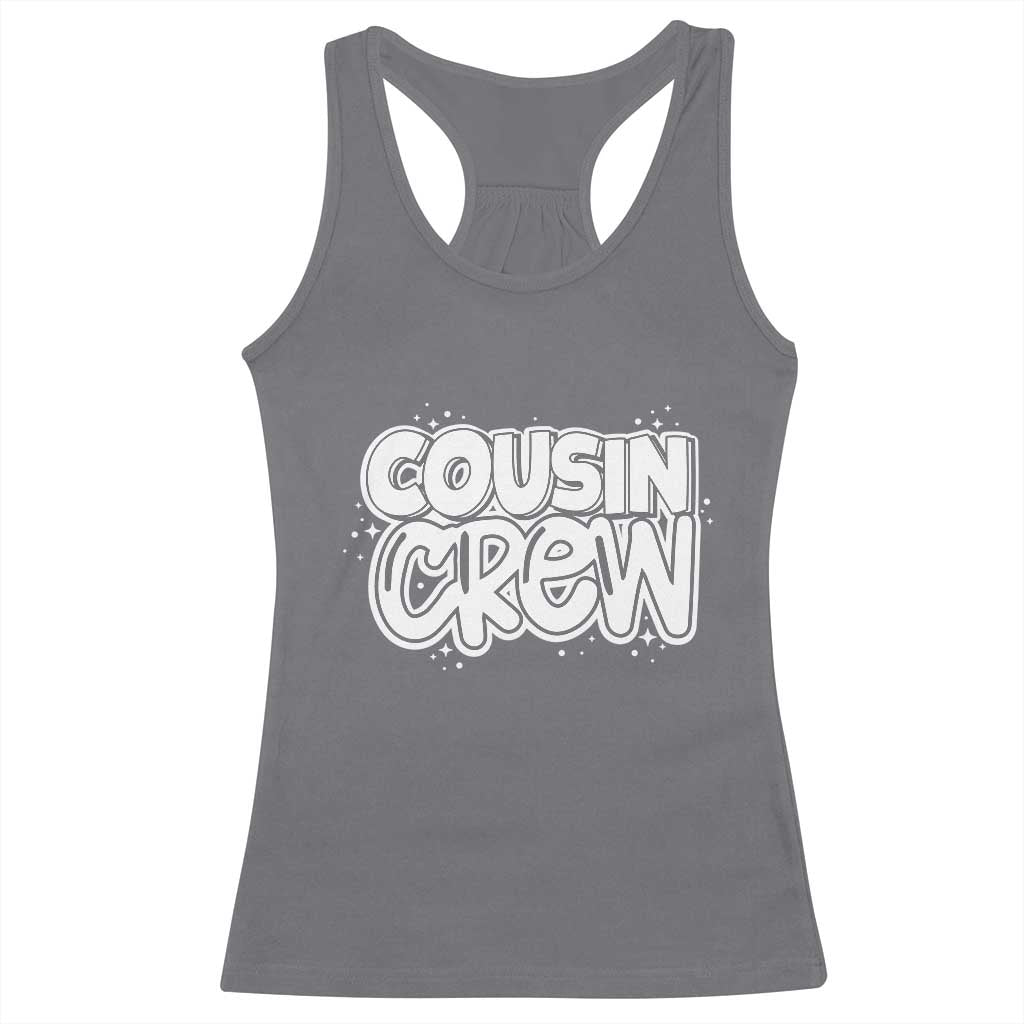 Cousin Crew Racerback Tank Top Cute Matching Cousins Summer Beach Vacation TS10 Charcoal Print Your Wear