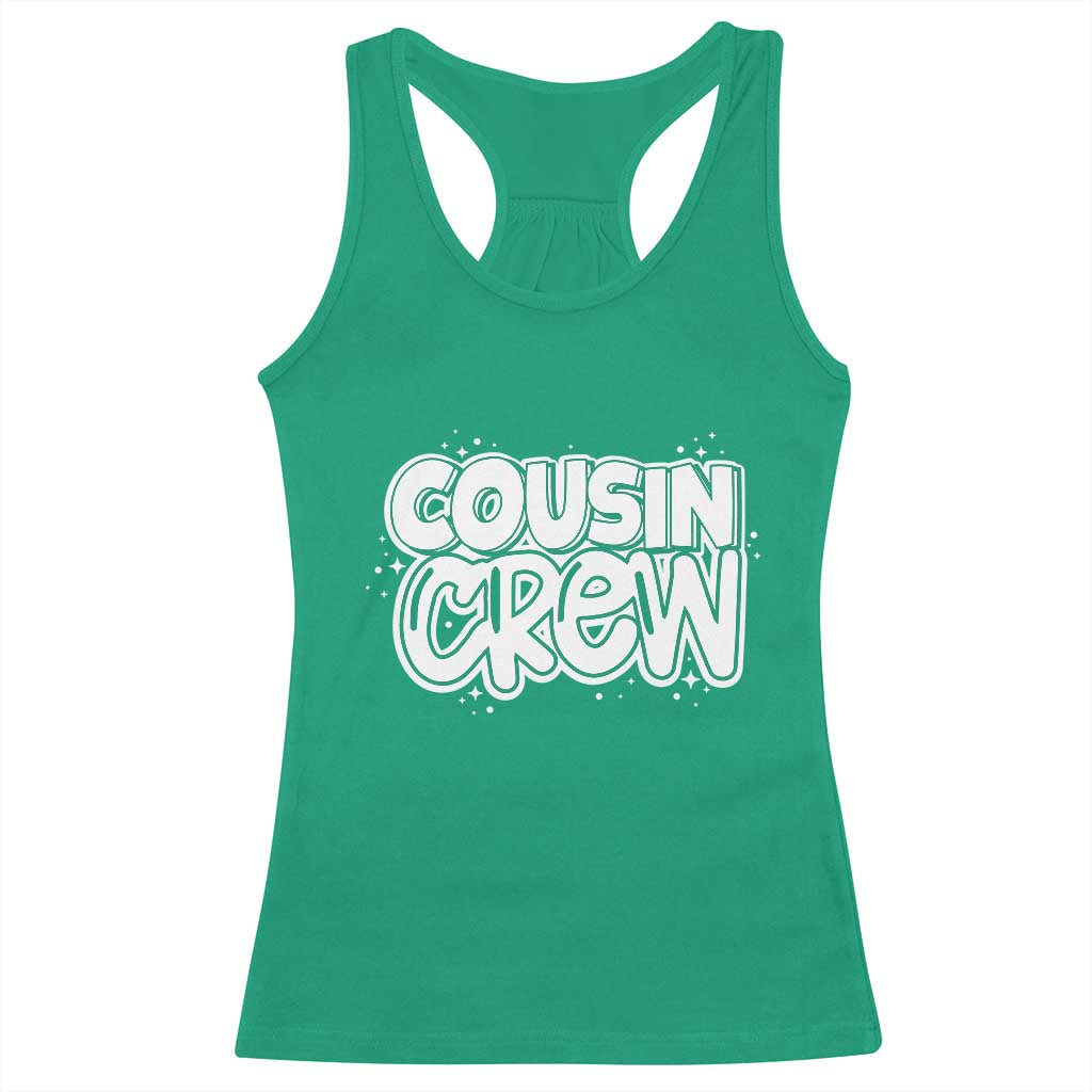 Cousin Crew Racerback Tank Top Cute Matching Cousins Summer Beach Vacation TS10 Irish Green Print Your Wear
