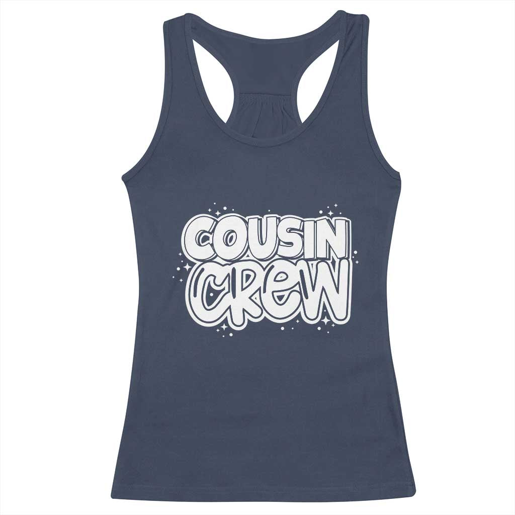 Cousin Crew Racerback Tank Top Cute Matching Cousins Summer Beach Vacation TS10 Navy Print Your Wear