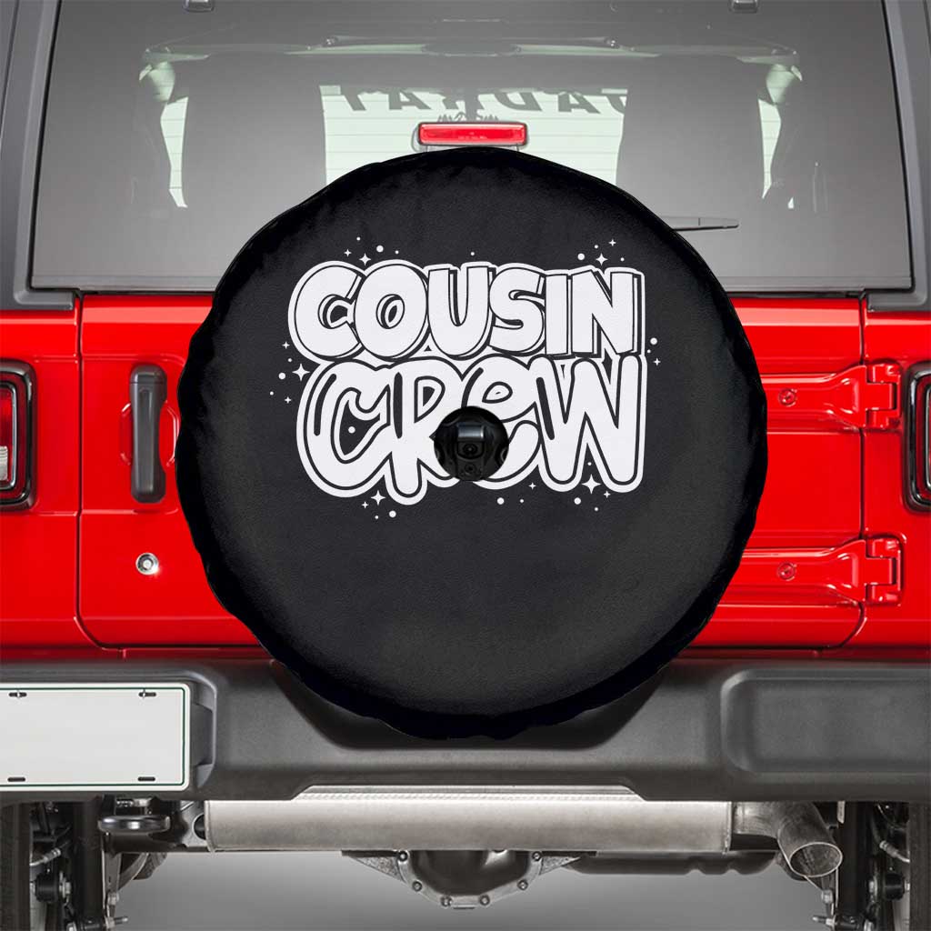 Cousin Crew Spare Tire Cover Cute Matching Cousins Summer Beach Vacation TS10 Black Print Your Wear