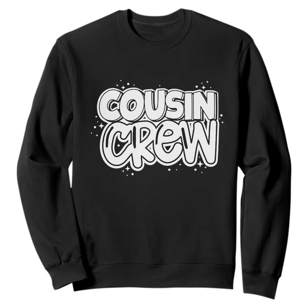 Cousin Crew Sweatshirt Cute Matching Cousins Summer Beach Vacation TS10 Black Print Your Wear
