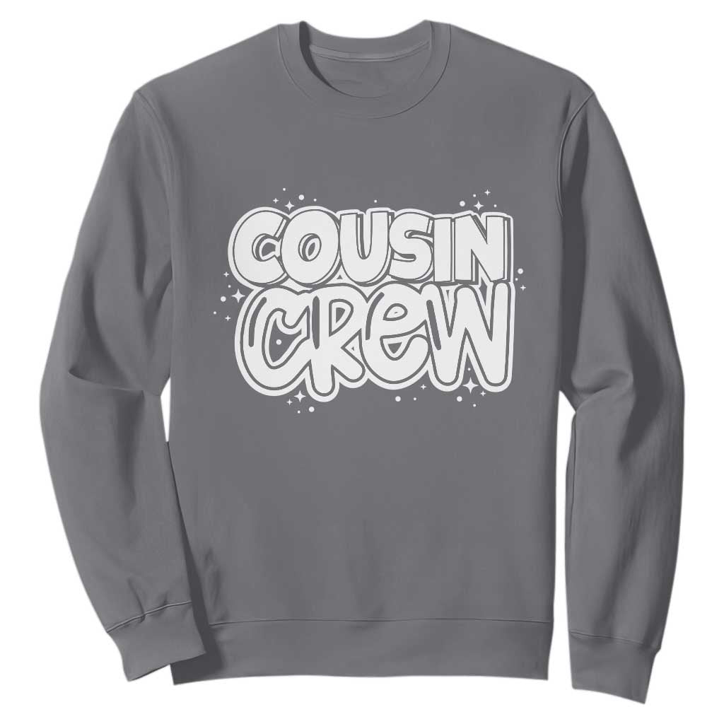 Cousin Crew Sweatshirt Cute Matching Cousins Summer Beach Vacation TS10 Charcoal Print Your Wear