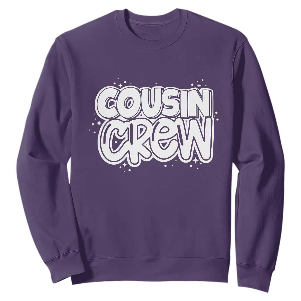 Cousin Crew Sweatshirt Cute Matching Cousins Summer Beach Vacation TS10 Purple Print Your Wear