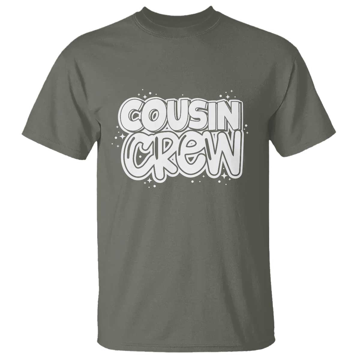 Cousin Crew T Shirt Cute Matching Cousins Summer Beach Vacation TS10 Military Green Print Your Wear