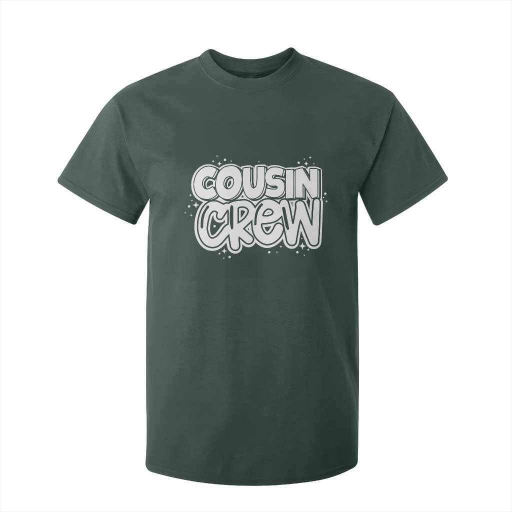 Cousin Crew T Shirt For Kid Cute Matching Cousins Summer Beach Vacation TS10 Dark Forest Green Print Your Wear