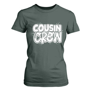Cousin Crew T Shirt For Women Cute Matching Cousins Summer Beach Vacation TS10 Dark Forest Green Print Your Wear