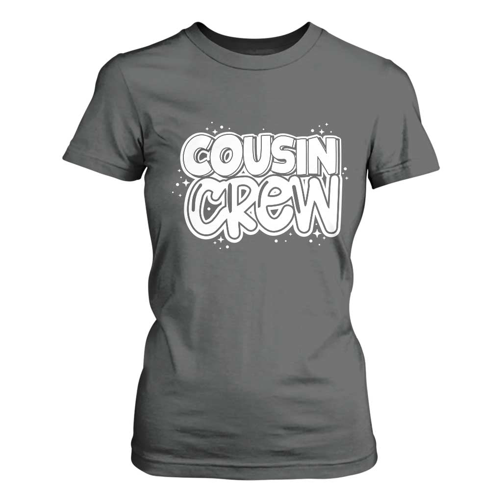 Cousin Crew T Shirt For Women Cute Matching Cousins Summer Beach Vacation TS10 Dark Heather Print Your Wear