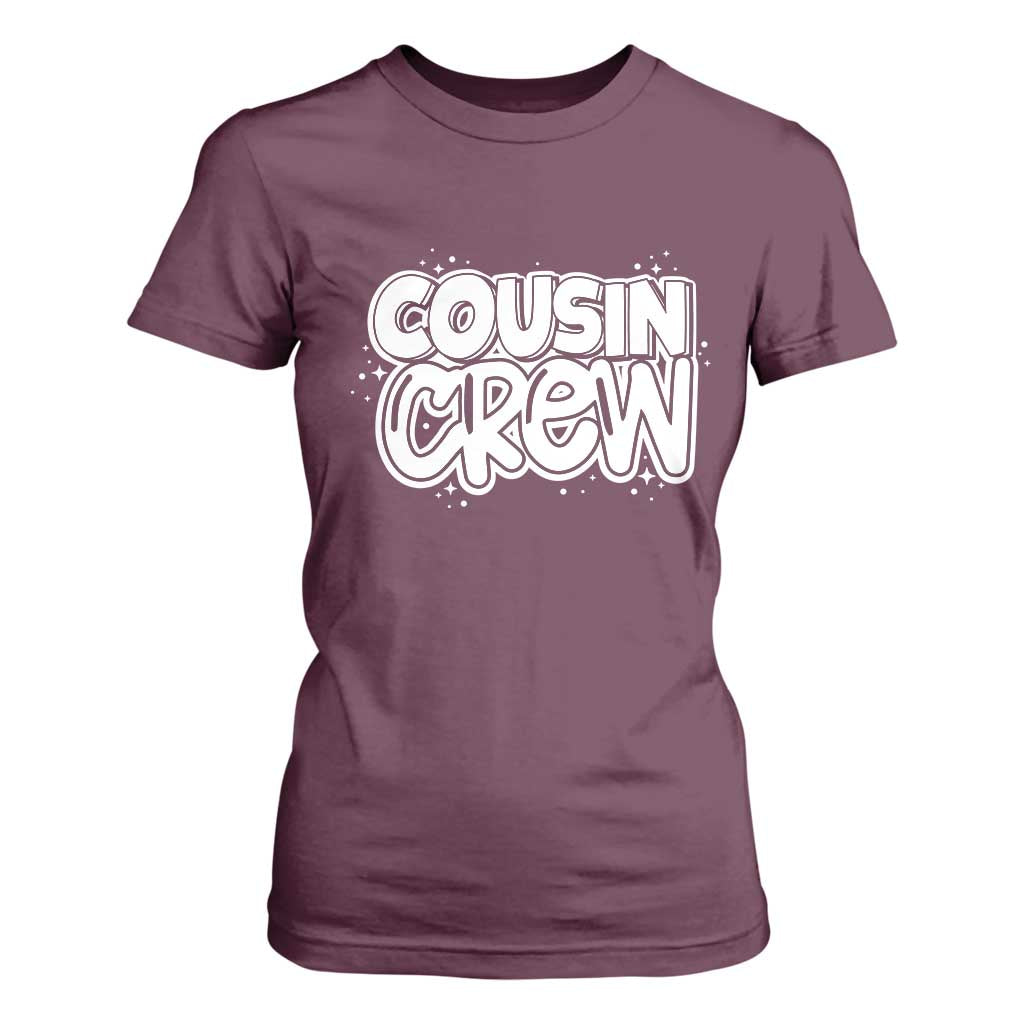 Cousin Crew T Shirt For Women Cute Matching Cousins Summer Beach Vacation TS10 Maroon Print Your Wear