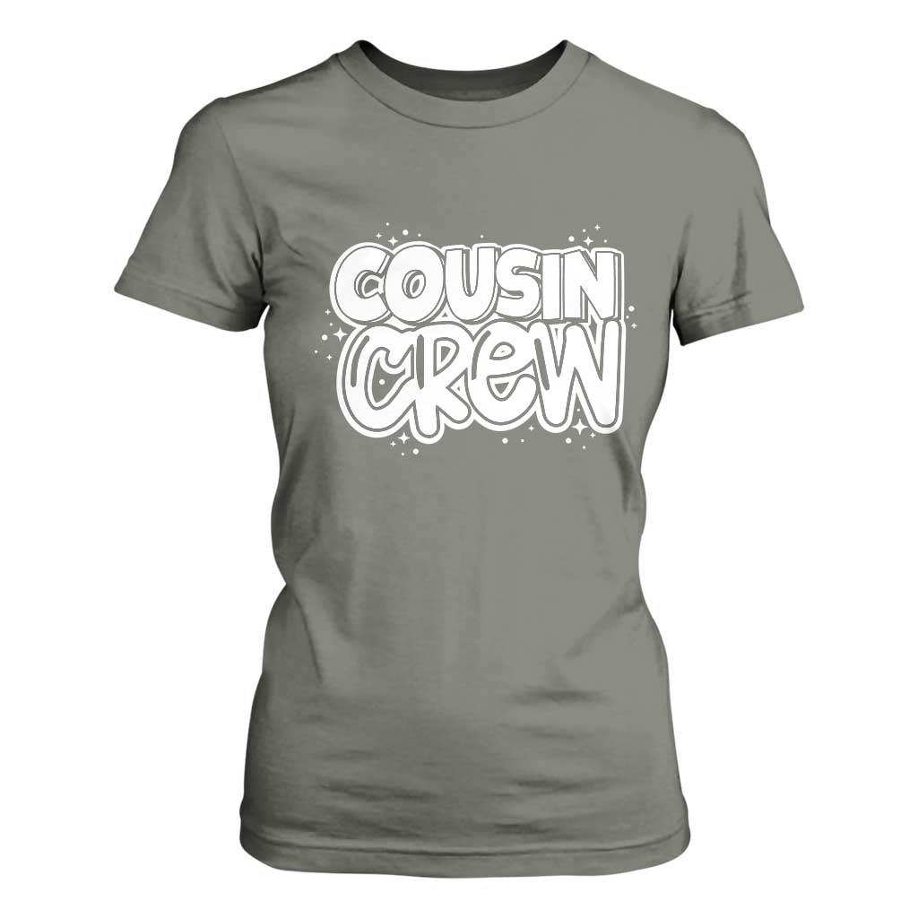 Cousin Crew T Shirt For Women Cute Matching Cousins Summer Beach Vacation TS10 Military Green Print Your Wear