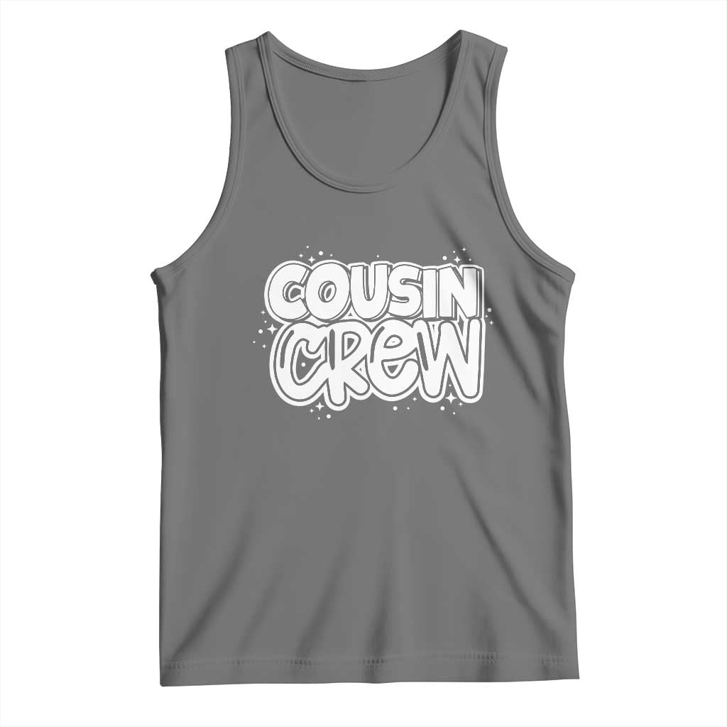 Cousin Crew Tank Top Cute Matching Cousins Summer Beach Vacation TS10 Black Heather Print Your Wear