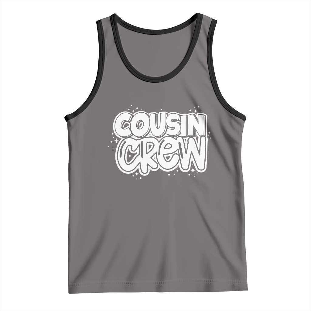 Cousin Crew Tank Top Cute Matching Cousins Summer Beach Vacation TS10 Deep Heather Black Print Your Wear