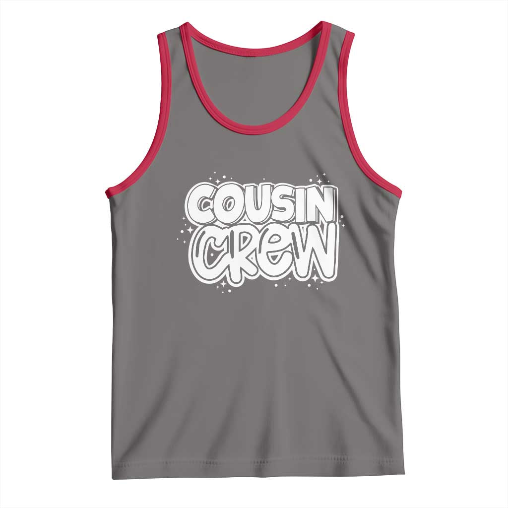 Cousin Crew Tank Top Cute Matching Cousins Summer Beach Vacation TS10 Deep Heather Red Print Your Wear