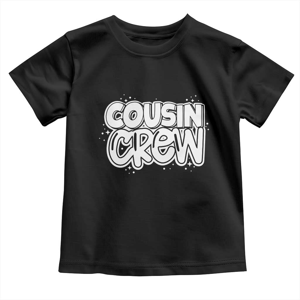Cousin Crew Toddler T Shirt Cute Matching Cousins Summer Beach Vacation TS10 Black Print Your Wear