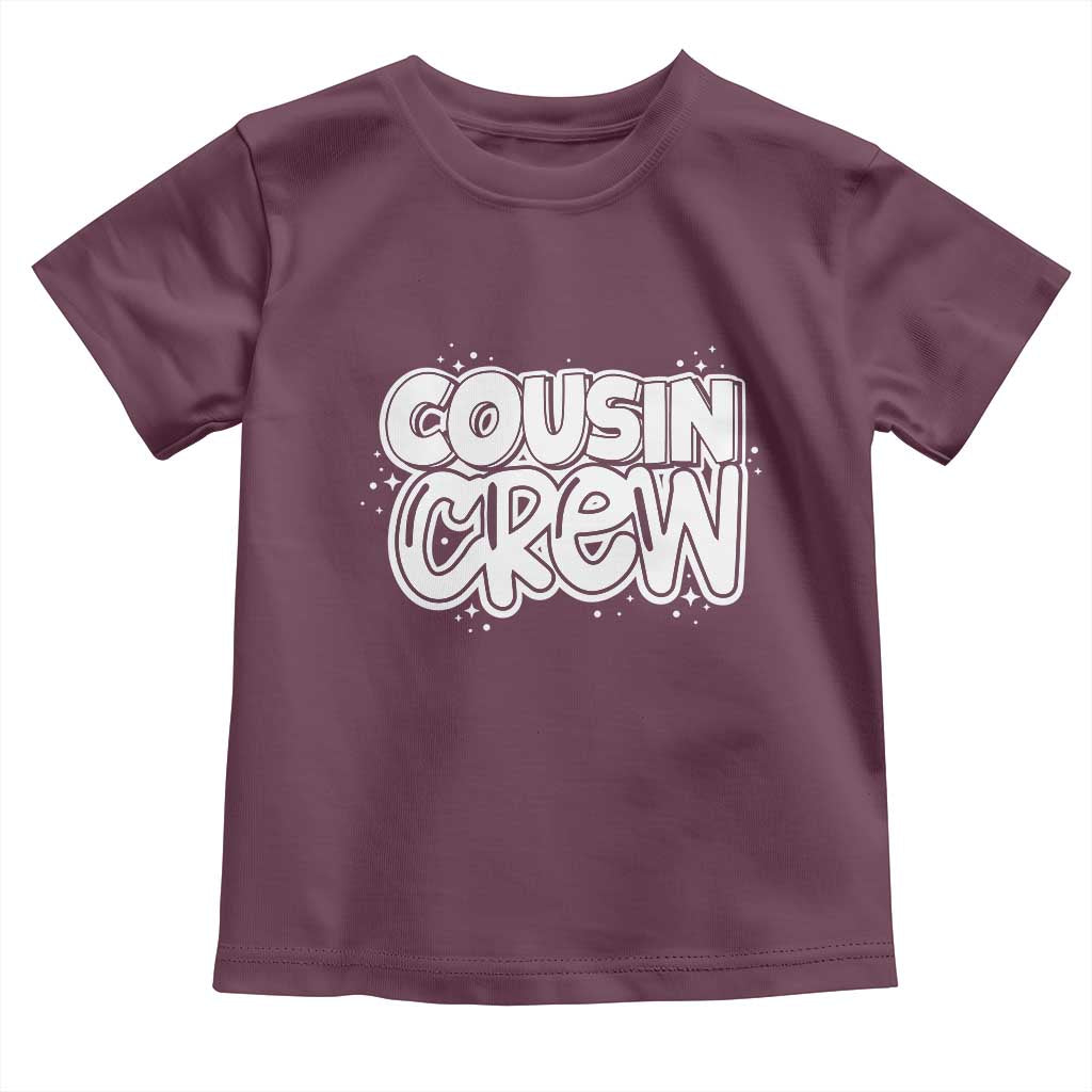 Cousin Crew Toddler T Shirt Cute Matching Cousins Summer Beach Vacation TS10 Maroon Print Your Wear