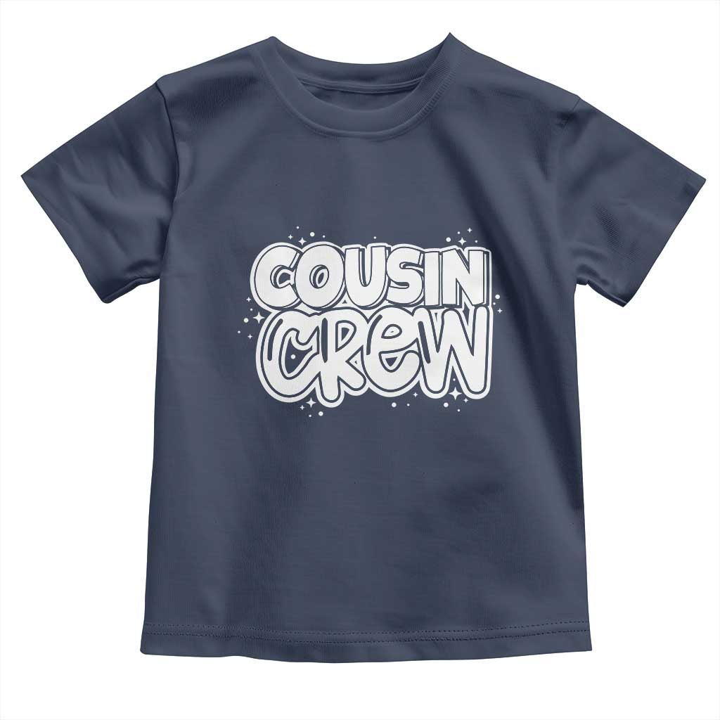 Cousin Crew Toddler T Shirt Cute Matching Cousins Summer Beach Vacation TS10 Navy Print Your Wear