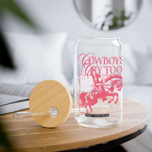 Cowboys Cry Too Glass Can Western Rodeo Cowgirl Cowboy Aesthetic Pink TS02 Print Your Wear