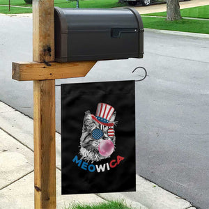 Cute American Patriotic Cat Garden Flag Meowica Bubblegum 4th of July For Pet Lover TS02 Print Your Wear