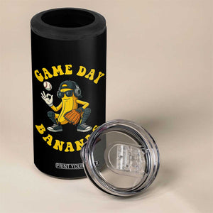 Cute Bananas Graphic 4 in 1 Can Cooler Tumbler Game Day Cool Catcher Baseball Lover TS02 Print Your Wear
