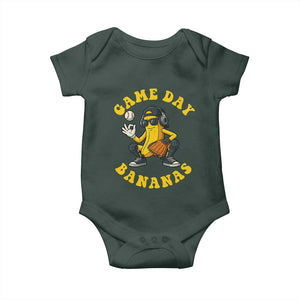 Cute Bananas Graphic Baby Onesie Game Day Cool Catcher Baseball Lover TS02 Print Your Wear