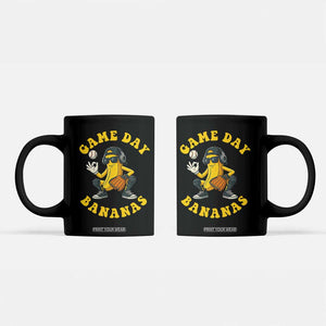 Cute Bananas Graphic Coffee Mug Game Day Cool Catcher Baseball Lover TS02 Black Print Your Wear