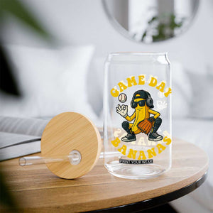 Cute Bananas Graphic Glass Can Game Day Cool Catcher Baseball Lover TS02 Print Your Wear