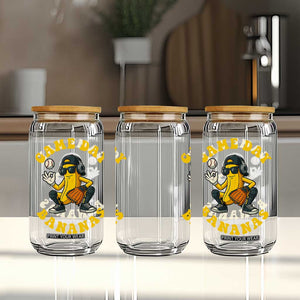 Cute Bananas Graphic Glass Can Game Day Cool Catcher Baseball Lover TS02 Print Your Wear